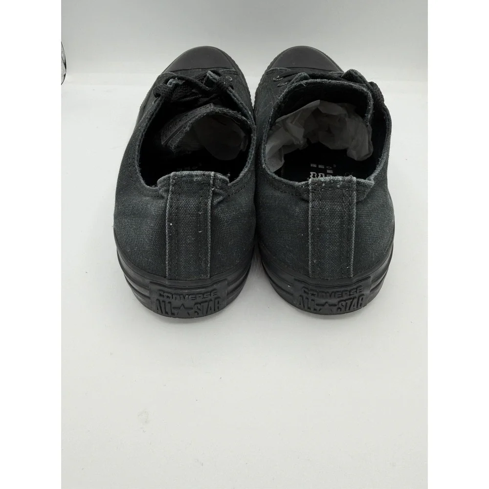 Converse Chuck Taylor All Star Low Top Black Monochrome Sneakers Size M10, W12 - Picture 4 of 7